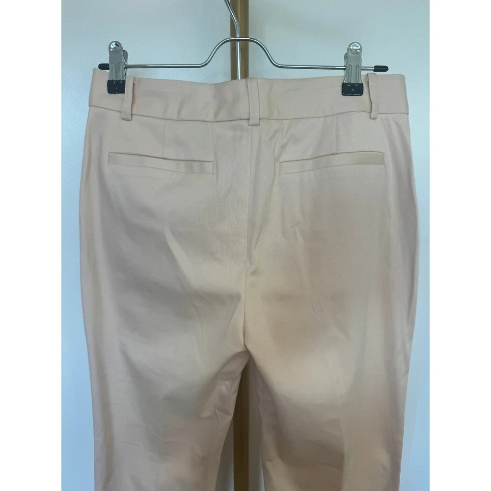 Anne Klein Peach Pink Cotton Blend Blazer Pants Suit Set Size 2